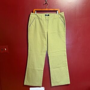 Boden Wide Leg Pants Size 16 Olive Green NWOT